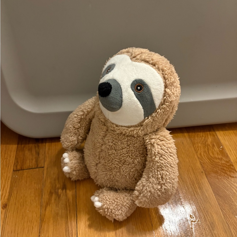 Adorable weighted sloth door stopper